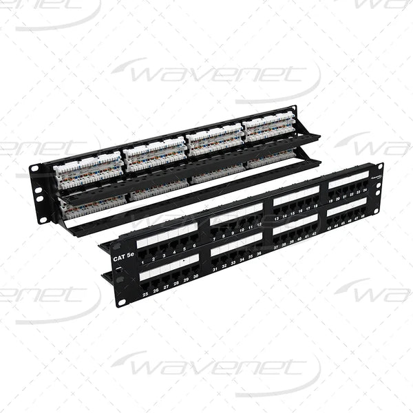 WAVENET 48-Port 2U Category 5e 110-Type Patch Panel