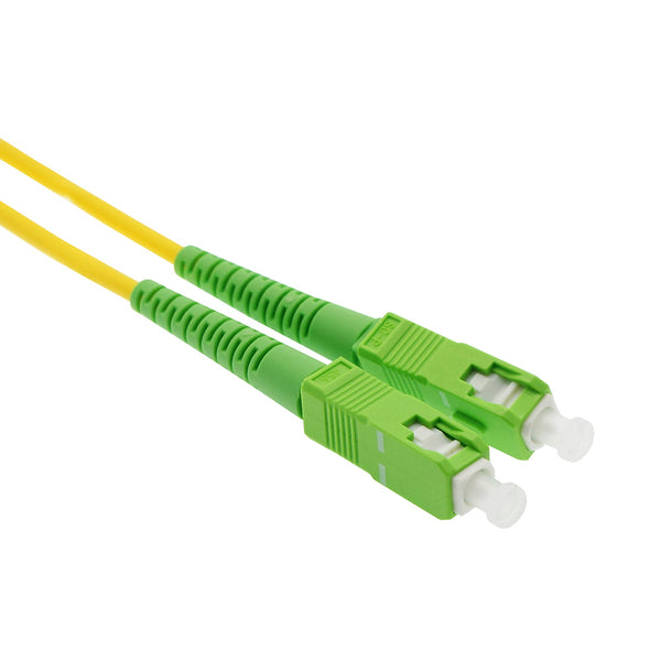 2 meter SC/SC - APC - Singlemode Simplex OFNR 2.0mm Fiber Optic Patch Cable
