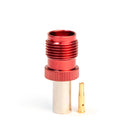 TNC Female Red. Crimp connector for LMR195, RG58