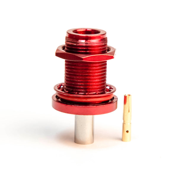 N Type Female Crimp connector Red for LMR195 , RG58