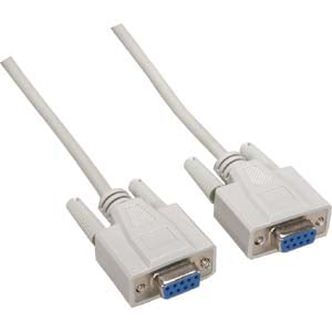 25 Foot Null Modem DB9 Female to DB9 Female Serial Cable