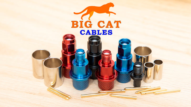Colored Coaxial Connectors Big Cat Cables