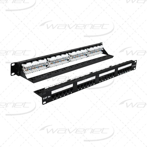 WAVENET 24-Port 1U Category 5e 110-Type Patch Panel