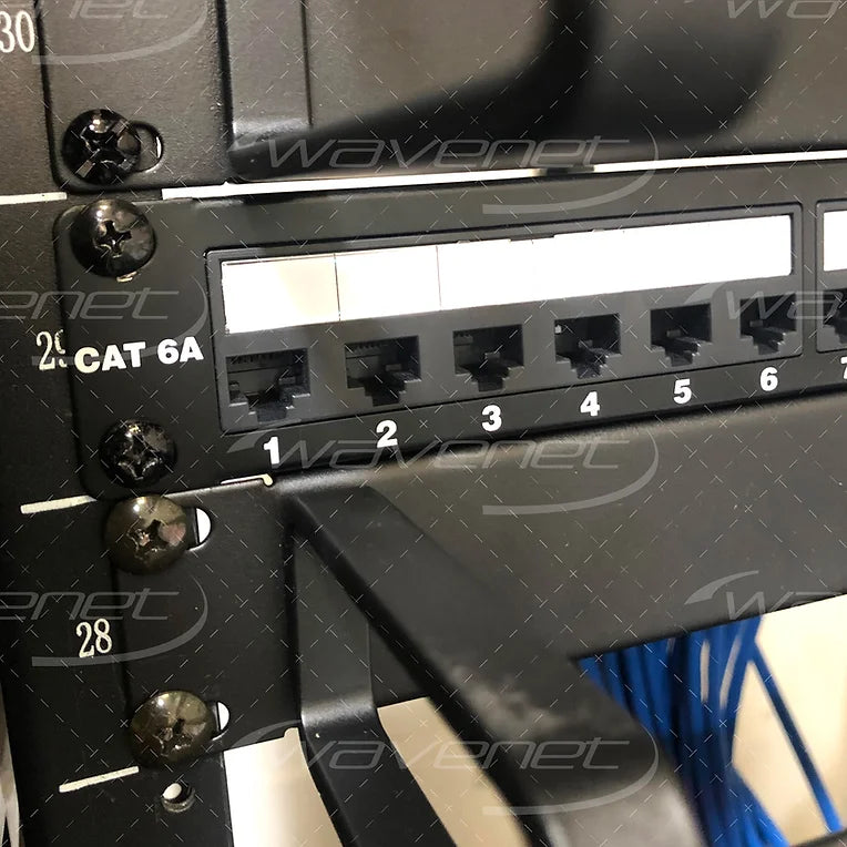 WAVENET 48-Port 2U Category 6A 110-Type Patch Panel