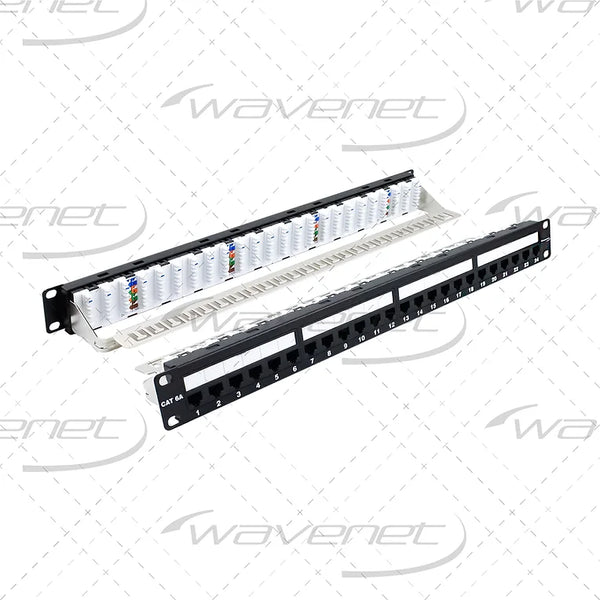 WAVENET 24-Port 1U Category 6A 110-Type Patch Panel