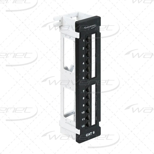 WAVENET 12-Port Wall Mount Category 6 110-Type Patch Panel