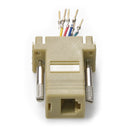 DB9 Male to RJ11/12 (6 wire) Modular Adapter Ivory