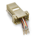 DB9 Male to RJ45 Modular Adapter Ivory
