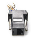 DB9 Female to RJ45 Modular Adapter Black Color