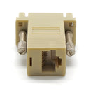 DB9 Male to RJ45 Preassembled Modular Adapter with Hex Nut