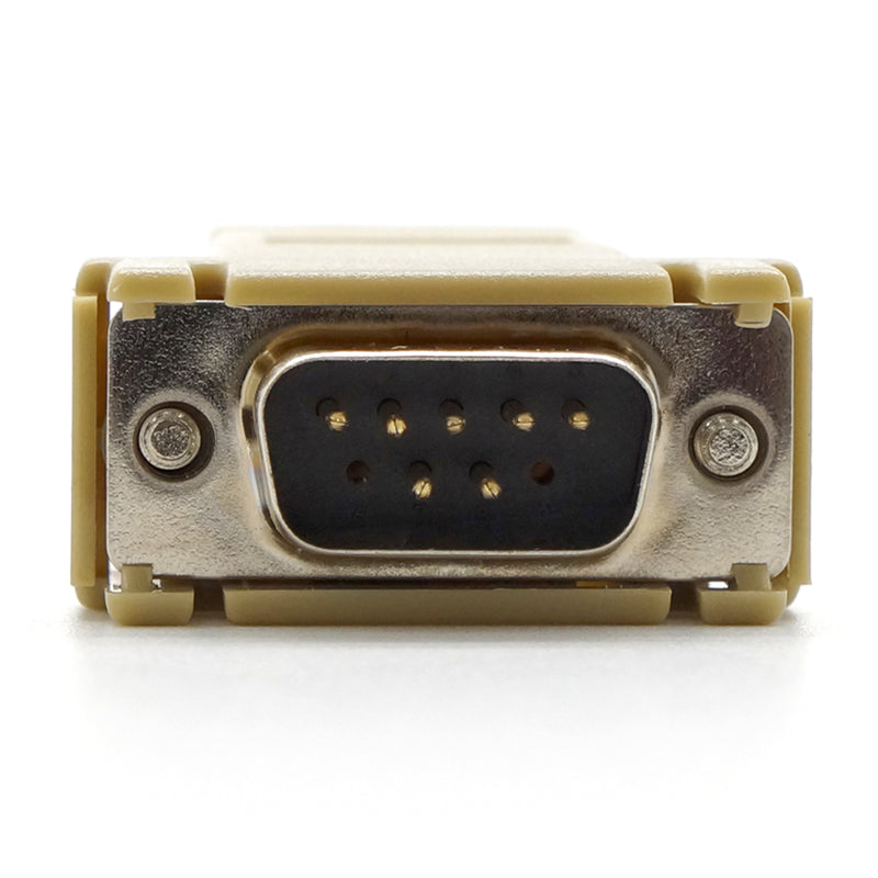 DB9 Male to RJ45 Preassembled Modular Adapter with Hex Nut