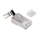 RJ45 plug with tail clamp for CAT6A 24AWG Armored Cable 50pack Jar