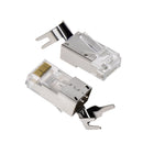 RJ45 plug with tail clamp for CAT6A 24AWG Armored Cable 50pack Jar