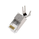 RJ45 plug with tail clamp for CAT6A 24AWG Armored Cable 50pack Jar