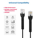 1.5 Foot Cat6A Bendable UTP Slim Ethernet Network Booted Cable 32AWG