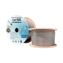 300 Foot Cat.6A 24 AWG Stainless Steel Armored Bulk Cable