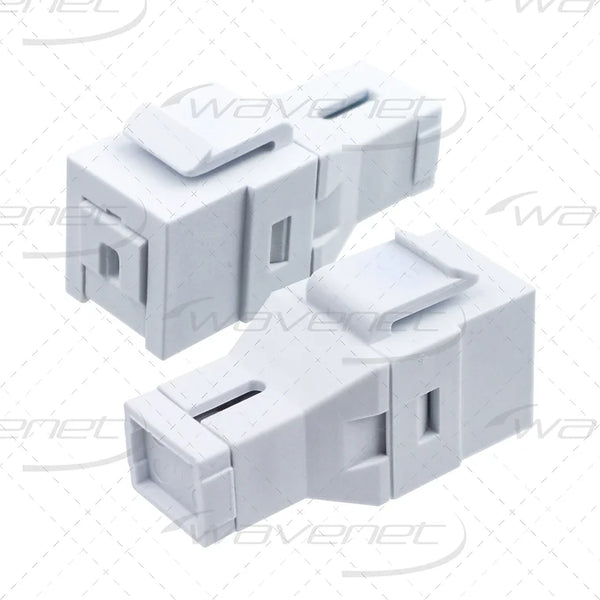 WAVENET Fiber Optic Keystone Adapter SC Simplex, SM/MM, W/Port Shutter