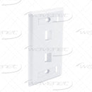 WAVENET FLUSH MOUNTING STYLE w/ ID WINDOW LABEL FACEPLATES PORT 1/2/3/4/6 (25-PACKS)