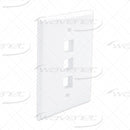 WAVENET OVERSIZED FACEPLATES FLUSH STYLE PORT 1/2/3/4/6 (SINGLE PACKS)