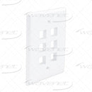 WAVENET OVERSIZED FACEPLATES FLUSH STYLE PORT 1/2/3/4/6 (SINGLE PACKS)
