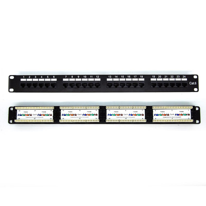 Cat. 5E 110 Type Patch Panel 24 Port Rackmount