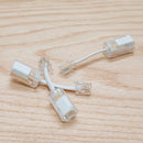 White Extended Rotating Telephone Cord Detangler - 3 Pack