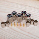 5 Pack - N Type Male Crimp connector for LMR400, Belden 9913