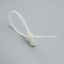 8" Wall Mountable Cable Tie Clear -100pcs