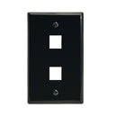 2 Port Keystone Wall Plate