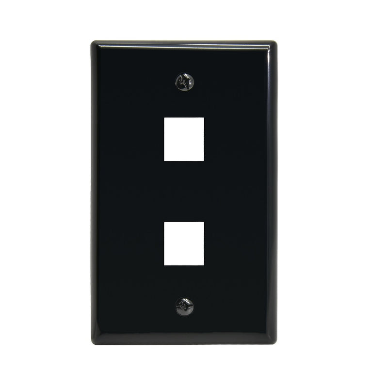 2 Port Keystone Wall Plate