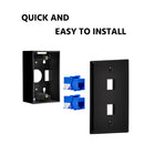 2 Port Keystone Wall Plate
