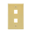 2 Port Keystone Wall Plate
