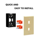 2 Port Keystone Wall Plate