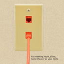 2 Port Keystone Wall Plate