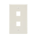 2 Port Keystone Wall Plate