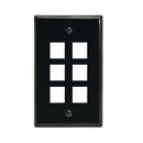 6 Port Keystone Wall Plate