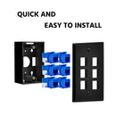 6 Port Keystone Wall Plate