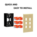 6 Port Keystone Wall Plate