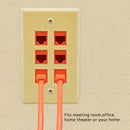 6 Port Keystone Wall Plate