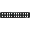 24 port Blank Panel for Keystone Jacks, 2U , 19 Inch