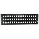 48 port Blank Panel for Keystone Jacks, 3U , 19 Inch