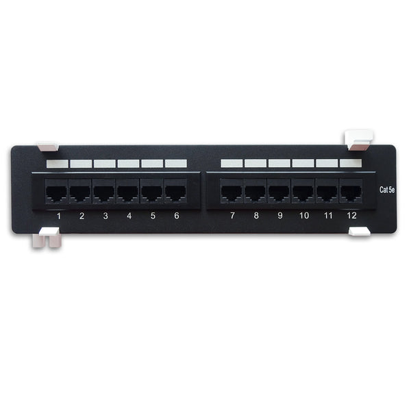 Cat. 5E 110 Type Patch Panel 12 Port Vertical with Bracket
