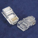 RJ45 Cat.5E Plug - Solid - 100 pack - 2 Prong - 6 Micron