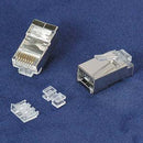 RJ45 Cat.6A Shielded - Plug - Stranded - 50 Micron - 3 piece type - 100 pack