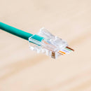 RJ45 Cat. 6 UTP Plug - Feed Through - 3-Prong - 50 Micron - 10 Pack