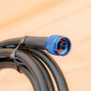 10 Foot N Male (Blue) to N Male (Blue) RF Cable. Using Low Loss 400.