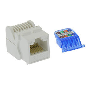 Cat.6 Tool Less Keystone Jack Blue