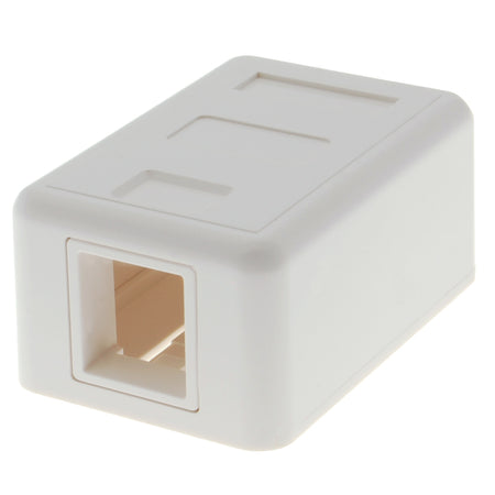 1 Port RJ45 Surface Mount Box White (Box only)