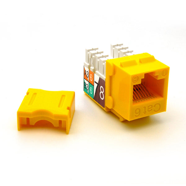 Cat.6 RJ45 110 Type Keystone Jack Vertical