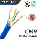 1000 Foot Cat.5e UTP 24AWG - Solid - CMR Bulk Cable, UL Listed